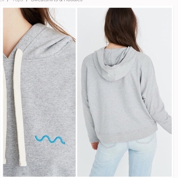 MADEWELL x CHARITY WAVE | Gray Hoodie Sweatshirt - Picture 6 of 7
